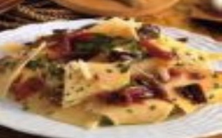 Maltagliati Di Mais Con Bresaola E Funghi