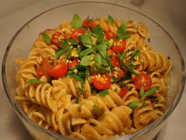 Fusilli al pesto di pistacchio