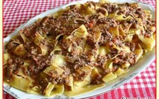 Pappardelle Al Sugo Di Coniglio E Pollo