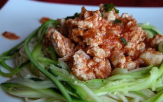 Spaghetti Di Zucchine E Tacchino Tritato