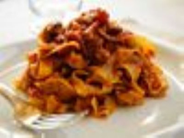 Tagliatelle Al Sugo Di Funghi