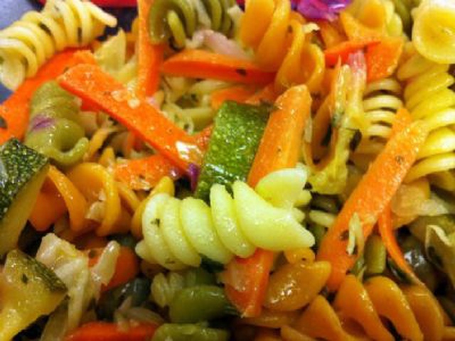 Fusilli Colorati Con Le Verdure