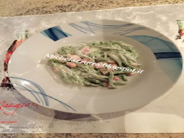 Trofie Verdi Con Panna E Pancetta