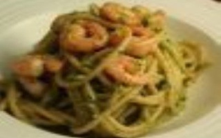 Bavette Con Gamberi E Pesto