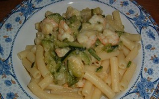 Pasta Con Gamberi Rosa E Zucchine