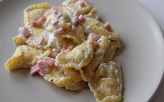 Pansotti Ai Carciofi Con Robiola E Mortadella