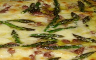 Lasagne Asparago , Salsiccia E Mozzarella