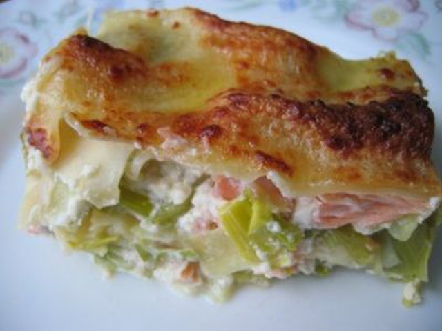 Lasagne Di Salmone E Porri