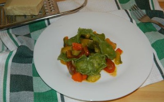 Ravioli Con Ratatouille Di Verdure