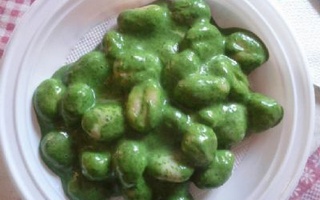 Gnocchi Con Crema Di Spinaci