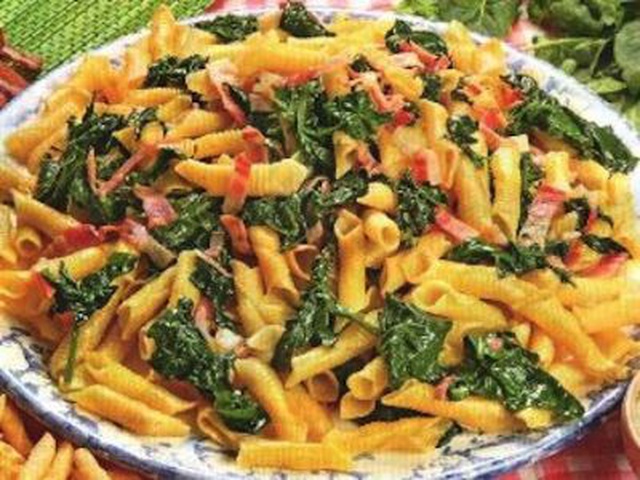 Garganelli Spinaci E Pancetta