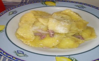 Ravioli Al Carciofo Con Burro Pancetta E Salvia