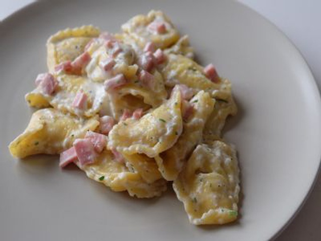 Pansotti Ai Carciofi Con Robiola E Mortadella