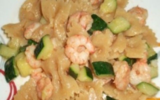 Farfalle Integrali Con Zucchine E Gamberi Rossi