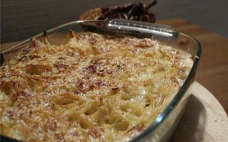 Gratin di pasta al prosciutto