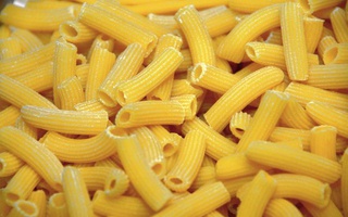 Rigatoni pasta trafilata