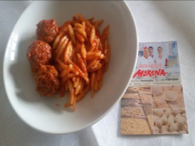 Trofie Con Sugo E Polpette